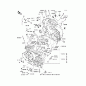Схема вузла: Картер двигуна (1/2) для Kawasaki VN1600 Vulcan 1600 Classic