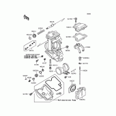 Схема вузла: Деталі карбюратора для Kawasaki ZX400 ZXR400R
