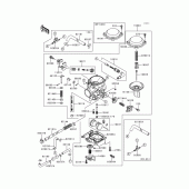 Схема вузла: Карбюратор(1/2) для Kawasaki VN800 Vulcan 800