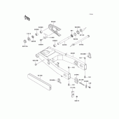 Схема узла: Задний рычаг (Маятник) для Kawasaki ZX600 Ninja ZX-6R