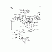 Схема вузла: Cylinder head/cylinder для Kawasaki KX125