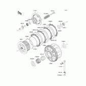 Схема вузла: Зчеплення для Kawasaki KLZ1000 Versys 1000