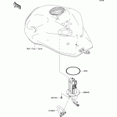 Схема вузла: Fuel pump для Kawasaki ZR750 Z750