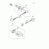 Схема вузла: Поворотники для Kawasaki KL650 KLR650