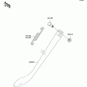 Схема вузла: Stand(s) для Kawasaki BN125 Eliminator