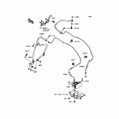 Схема вузла: Brake Piping для Kawasaki ZR1000 Z1000 ABS