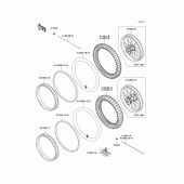 Схема вузла: Шини(1/2) для Kawasaki KX85 KX85