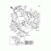 Схема узла: Нижний обтекатель для Kawasaki ZX636 Ninja ZX-6R