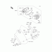 Схема вузла: Taillight(s) для Kawasaki EJ800 W800