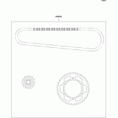 Схема вузла: Chain kit для Kawasaki ER500 ER-5