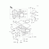 Схема узла: Масляный поддон для Kawasaki ZX1100 GPZ1100