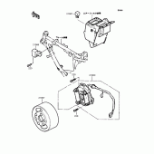 Схема вузла: Генератор для Kawasaki KMX80 KSR-II