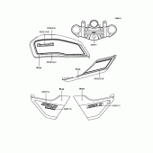 Схема вузла: Наклейки (ZR400-F7; blue) для Kawasaki ZR400 ZRX-II
