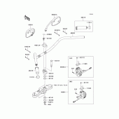 Схема узла: Руль & Пульт управления рулевой для Kawasaki VN1700 VN1700 Classic