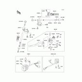 Схема узла: Руль & Пульт управления рулевой для Kawasaki ZX900 Ninja ZX-9R