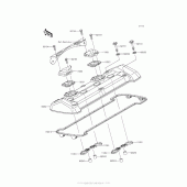 Схема вузла: Клапанна кришка Kawasaki ZR800 Z800