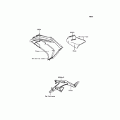 Схема вузла: Decals(Green) для Kawasaki EX650 ER-6F