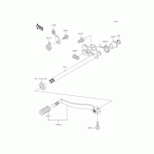 Схема узла: Переключатель передач для Kawasaki BJ250 Estrella