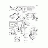 Схема узла: Замок зажигания для Kawasaki BJ250 250TR