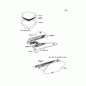Схема узла: Decals(Green) для Kawasaki KLX250 KLX250