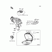 Схема вузла: Інформаційні наклейки для Kawasaki ZG1400 1400GTR ABS