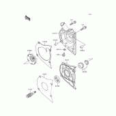 Схема вузла: Водяний насос для Kawasaki EN500 Vulcan 500 LTD