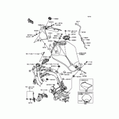 Схема вузла: Паливний бак для Kawasaki EX400 Ninja 400R