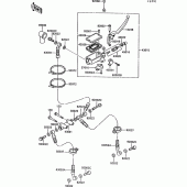 Схема узла: Передний тормозной цилиндр для Kawasaki ZX1000 ZX-10