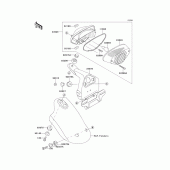 Схема вузла: Taillight(s) для Kawasaki EJ650 W650