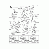 Схема узла: Нижний обтекатель для Kawasaki ZX400 ZXR400R