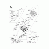Схема узла: Воздушный фильтр для Kawasaki ZX600 Ninja ZX-6R