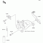 Схема вузла: Лапка гальма для Kawasaki ZX750 Ninja ZX-7R