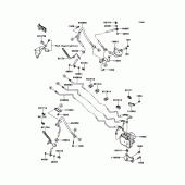 Схема узла: Brake Piping для Kawasaki VN1700 VN1700 Classic Tourer ABS