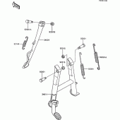 Схема вузла: Stand(s) для Kawasaki ZX600 GPX600R
