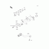 Схема вузла: Перемикач передач для Kawasaki KX250/KX252 KX250