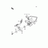 Схема вузла: Лапка гальма для Kawasaki BR250 Z250SL ABS