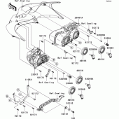 Схема вузла: Headlight(s) до Kawasaki ZX1400 ZZR1400 ABS