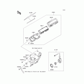 Схема вузла: Панель приладів для Kawasaki KLX250 D-Tracker X