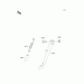 Схема вузла: Stand(s) для Kawasaki EL250 Eliminator 252