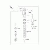 Схема вузла: Амортизатор для Kawasaki KLX300R