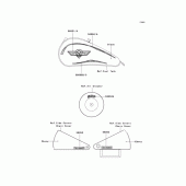 Схема вузла: Наклейки для Kawasaki VN800 Vulcan 800 Classic