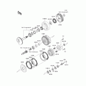 Схема вузла: Зчеплення для Kawasaki KLX110 KLX110