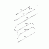 Схема вузла: Троси для Kawasaki VN800 Vulcan 800 Classic