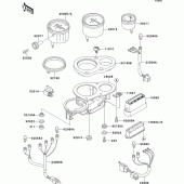 Схема узла: Meter(s) для Kawasaki ZX750 ZXR750