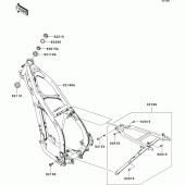 Схема узла: Рама для Kawasaki KX250/ KX252 KX250F