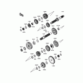 Схема вузла: Трансмісія для Kawasaki VN1700 Vulcan 1700 Voyager ABS