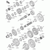 Схема вузла: Трансмісія для Kawasaki ZX600 Ninja ZX-6R