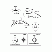 Схема узла: Decals(Black/Titanium) для Kawasaki VN1700 VN1700 Classic Tourer ABS
