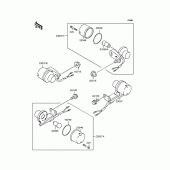 Схема вузла: Поворотники для Kawasaki KLX250 D-Tracker