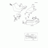 Схема вузла: Сидіння для Kawasaki ZX600 GPX600R